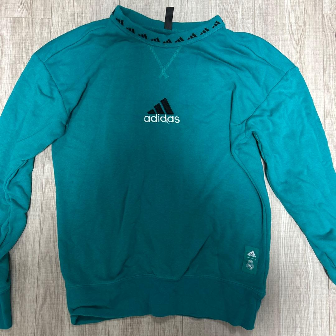 adidas ターコイズ トレーナー Mサイズ - メルカリ