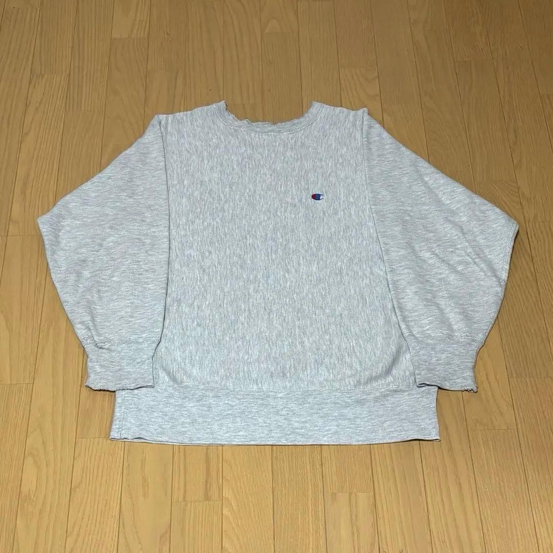 90s Champion リバースウィーブ 袖目無し 刺繍タグ - メルカリ