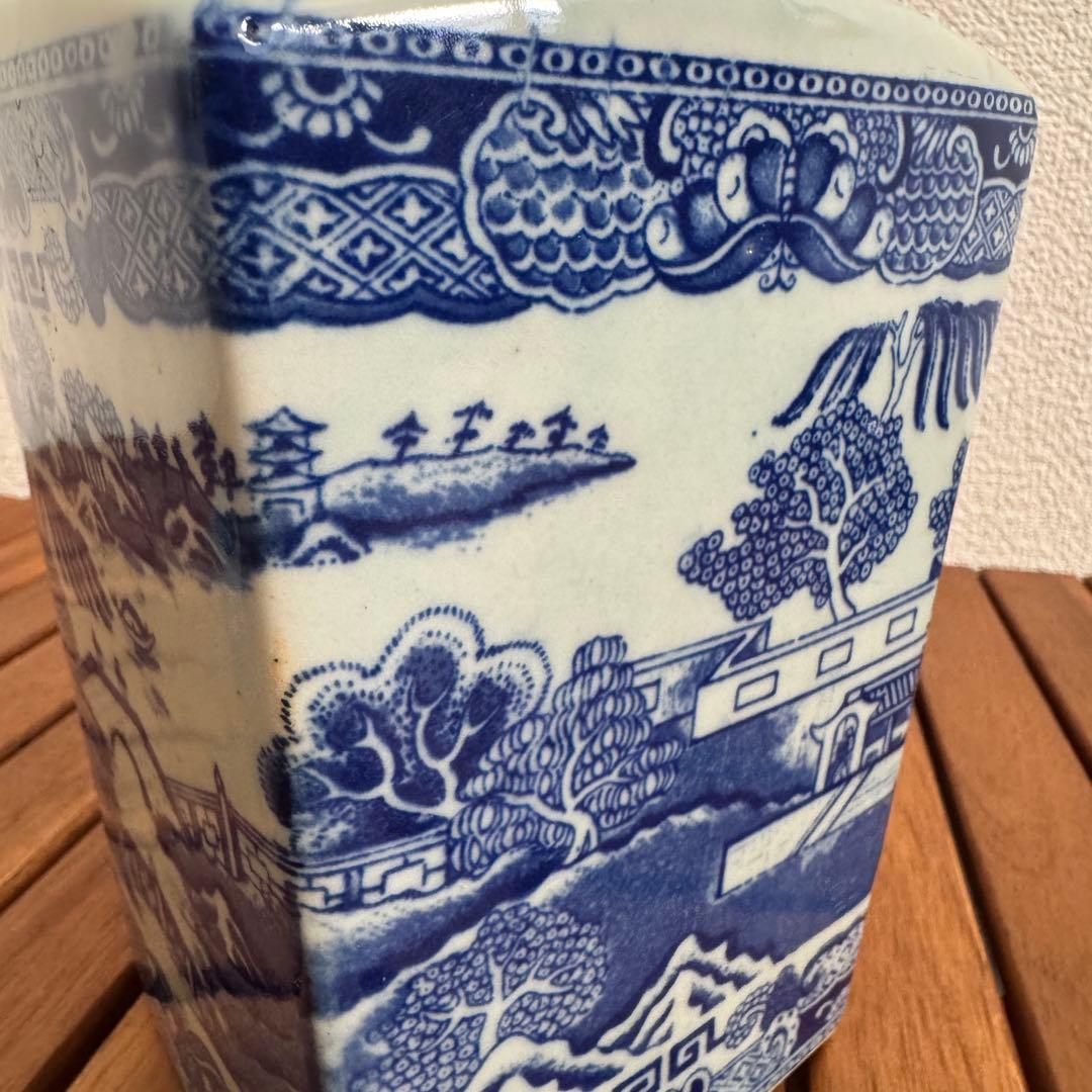 希少】RINGTONS ブルーウィロー ティーキャディ - メルカリ