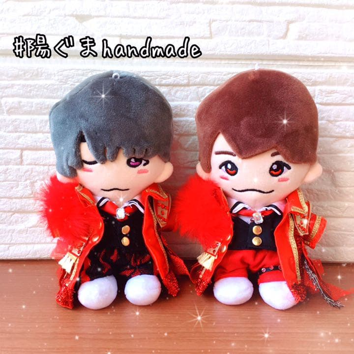 ちびぬい 着せ替え 衣装 なにわ男子☆ 赤ファー 衣装 関西ジャニーズJr