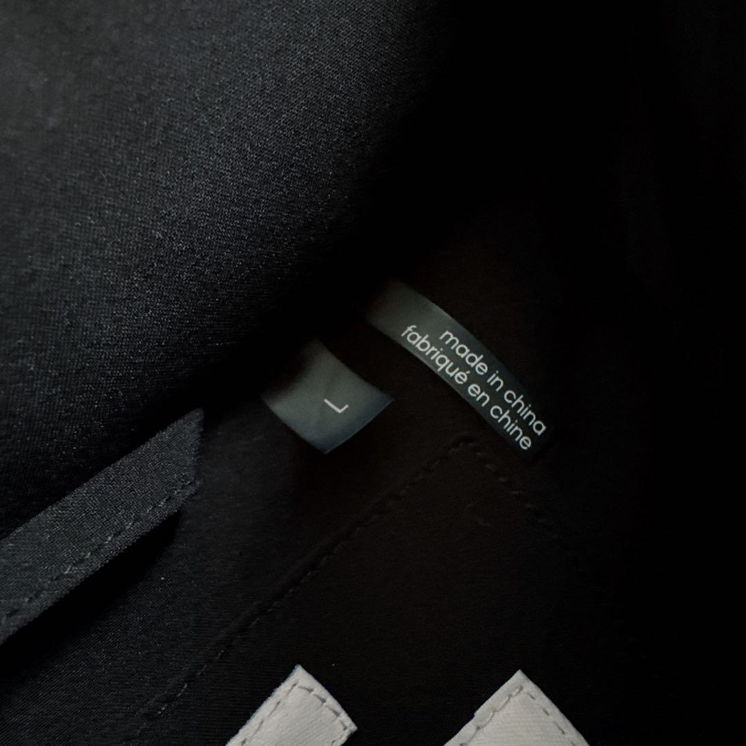 極美品 カルバンクライン 中綿 ロングコート 黒 L ファー付 ロゴ