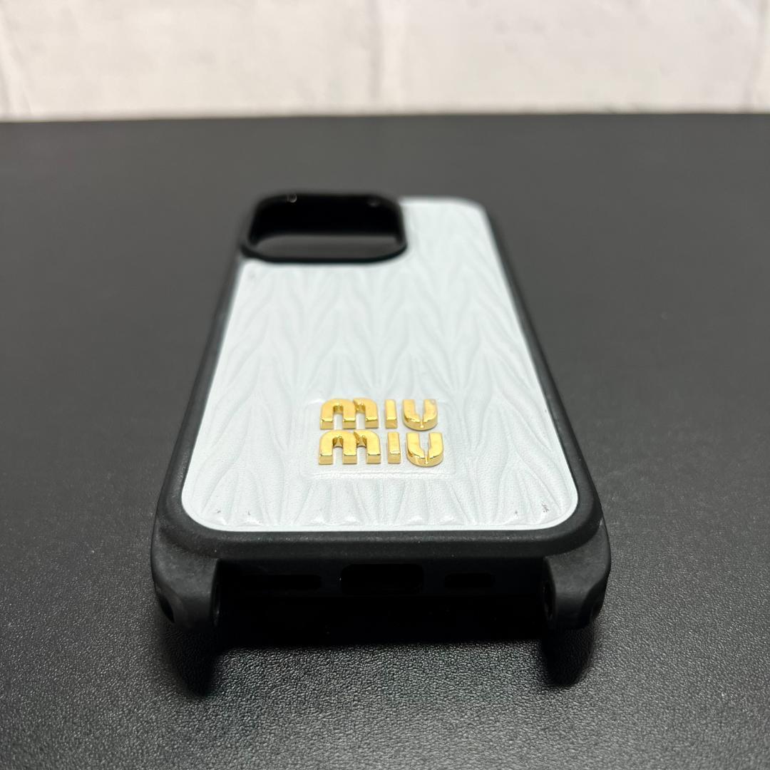 ✨正規品＆極美品‼️✨ ミュウミュウ iPhone 14Pro スマホケース