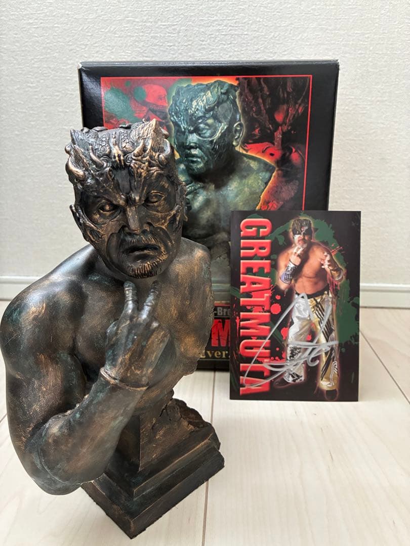 グレートムタ　胸像　直筆サインカード付き 2026年最新】グレートムタ サインの人気アイテム - メルカリ