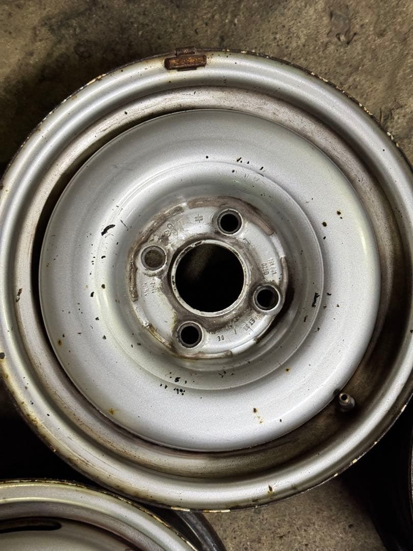 希少 フォルクスワーゲン ゴルフ2 純正 鉄ホイール 13インチ 5.5J