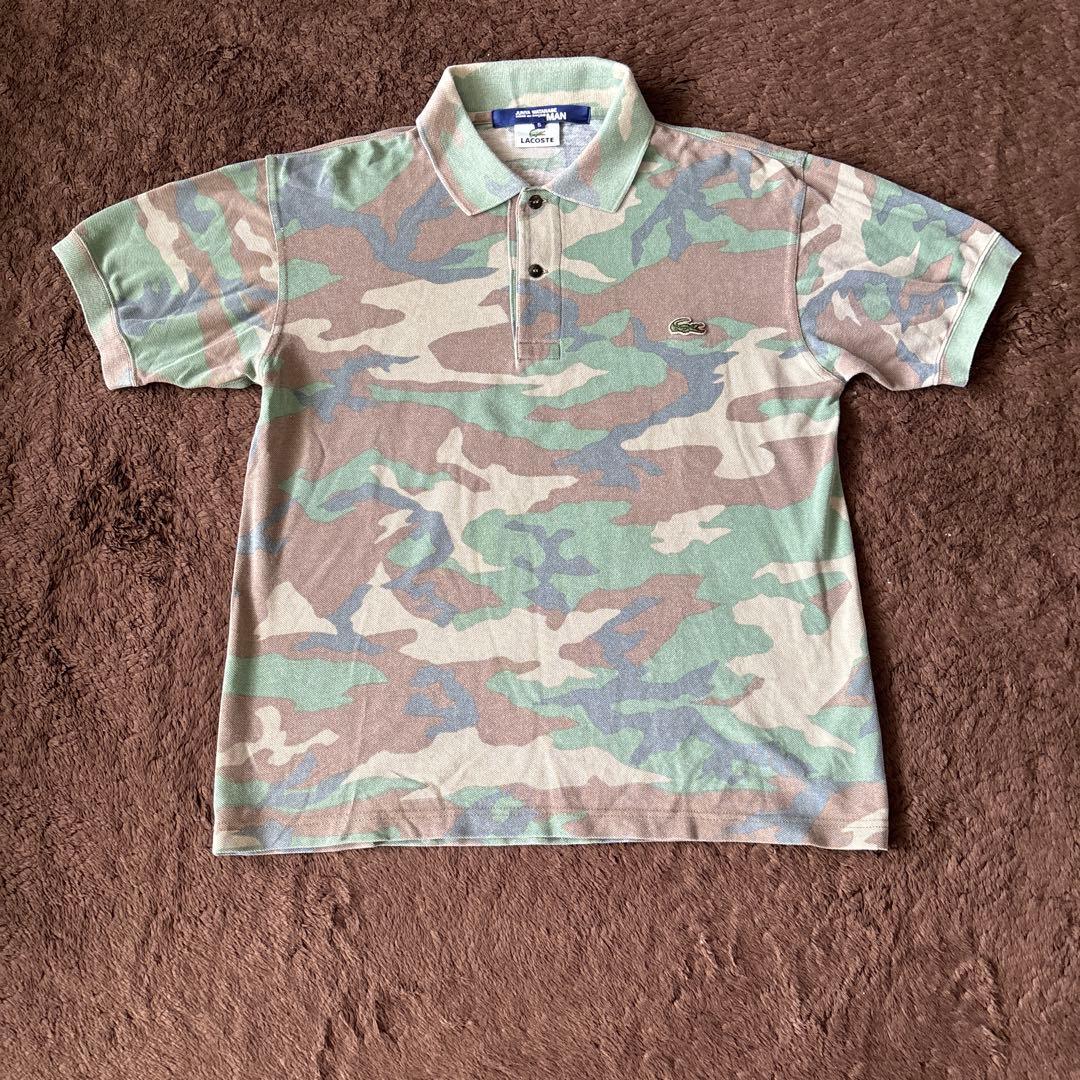 限定コラボ！ジュンヤワタナベ×ラコステ迷彩半袖ポロシャツS/別注