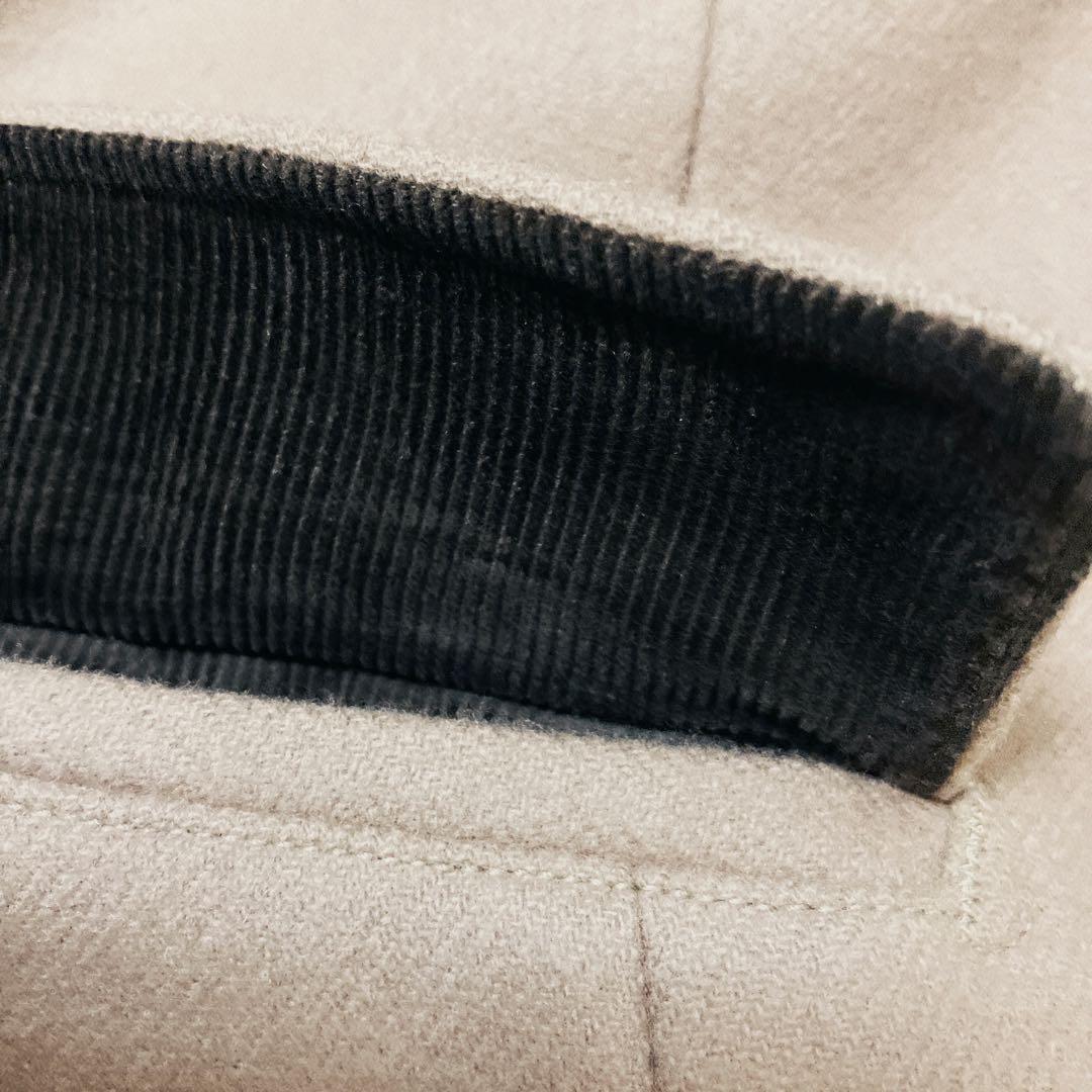 美品　シップス×ハミルトン 高級メルトンウールショートコートS キャメル