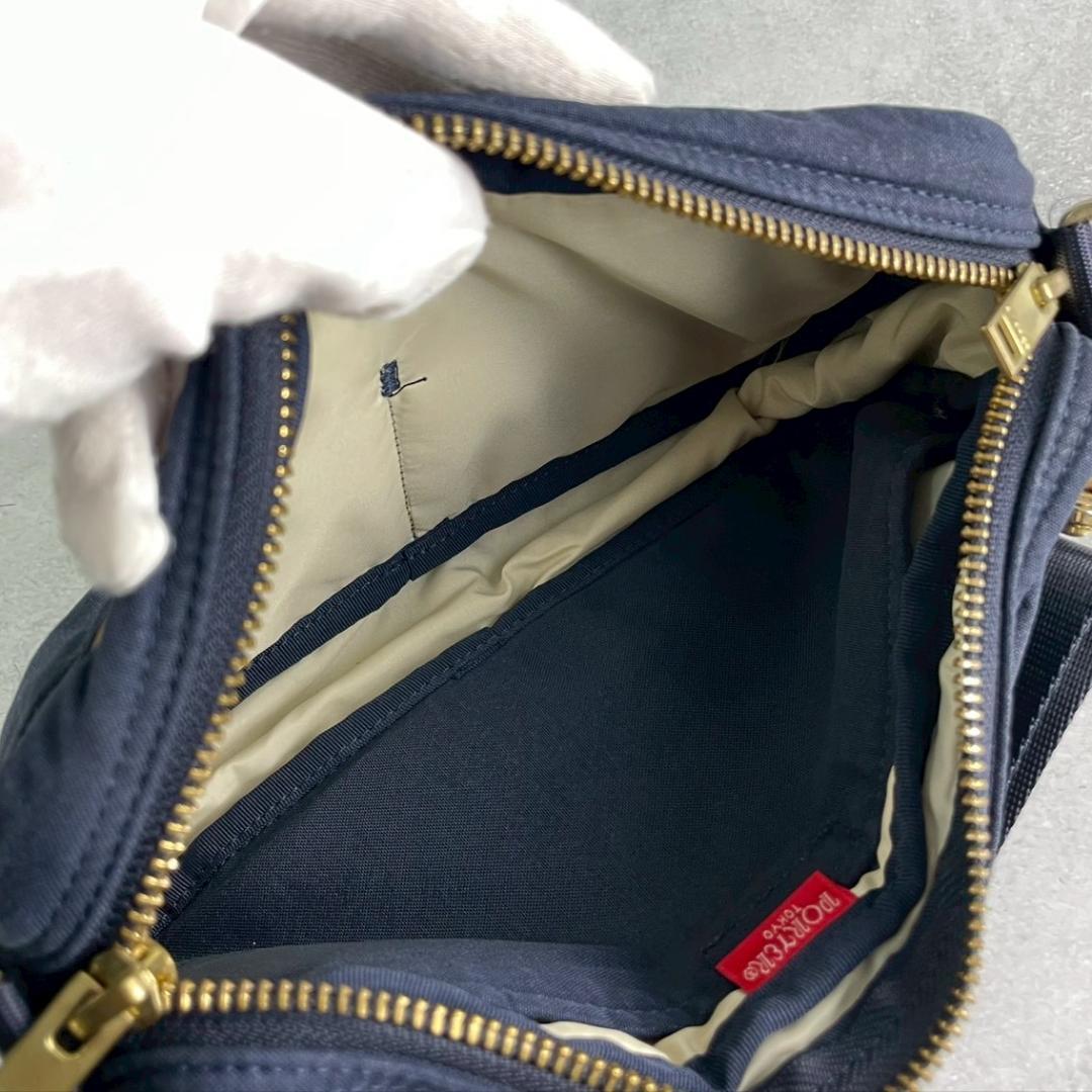 極美品✨ポーター ボディバッグ ドラフト ネイビー ショルダーバッグ