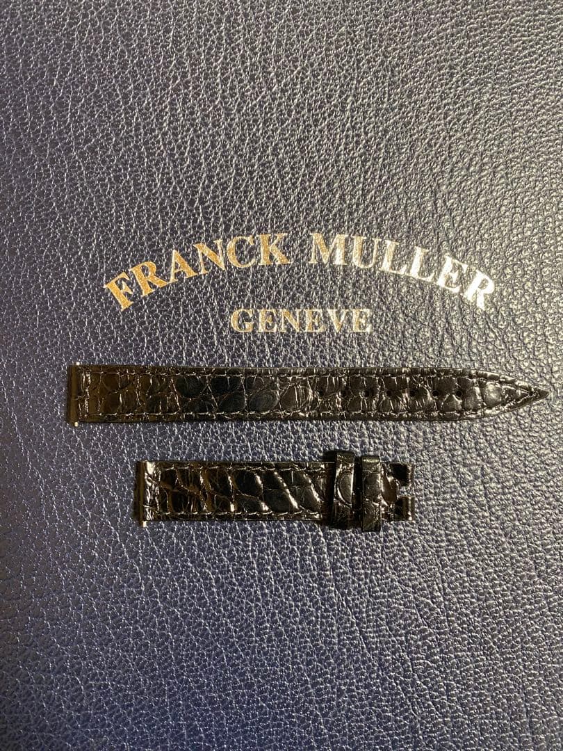 12mm フランクミュラー 純正 ブラック クロコ ストラップ FRANCK MULLER（フランクミュラー） 向け」輸入王オリジナル 6000用