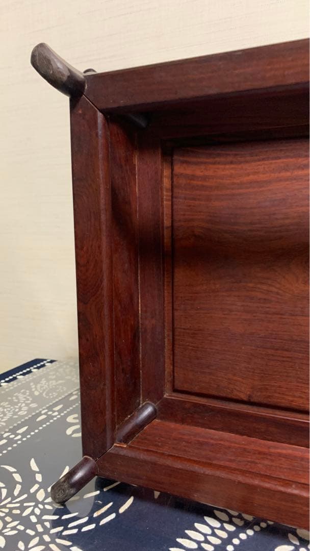 【専用】花梨？紫檀？無垢材　高級銘木　特大　盆栽　美術品　台座　天板一枚板