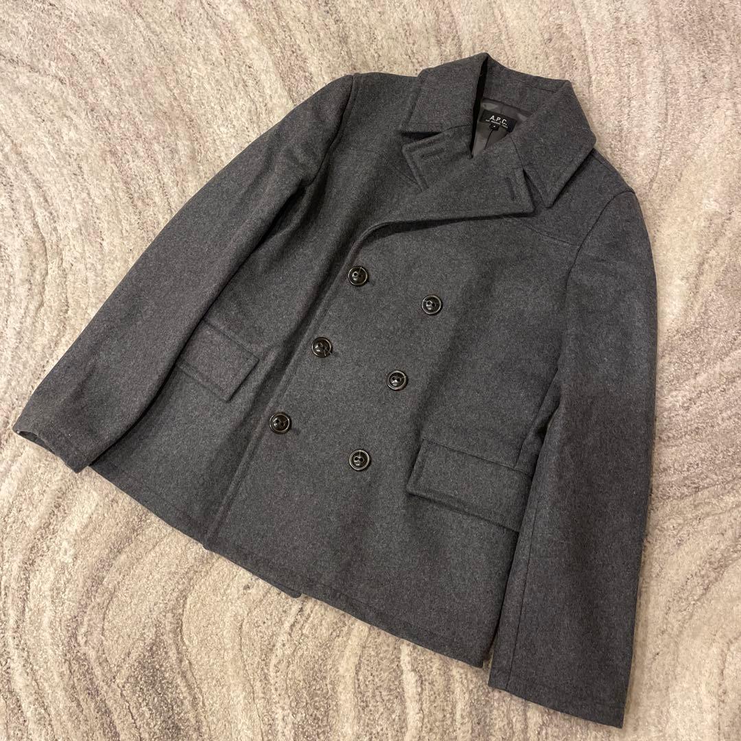 【オススメ】A.P.C アーペーセー　ピーコート　メンズ　超美品　厚手 A.P.C.（アーペーセー） pコート ピーコート LAINE CACHEMIRE FIN