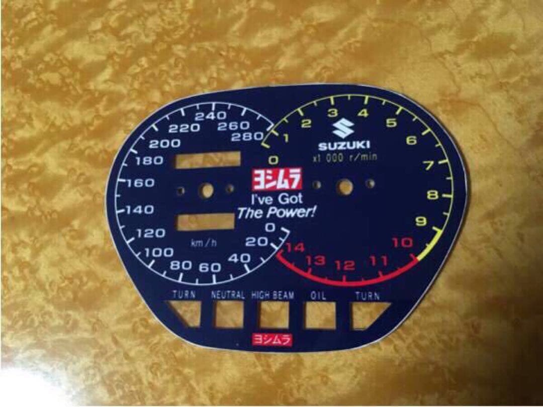 ワンオフ♪GSX−S刀(カタナ)用オリジナルメーターパネル♪7501100
