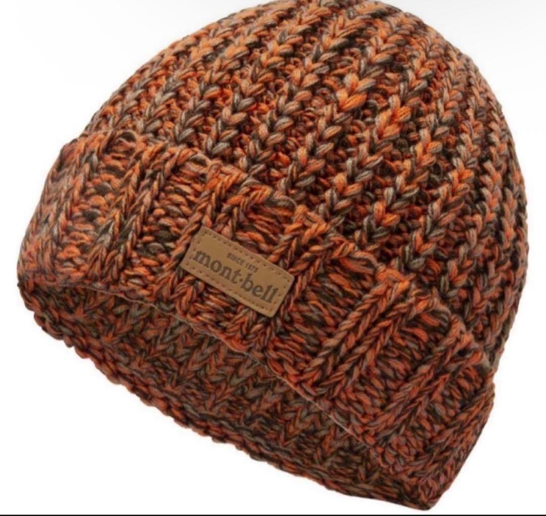 mont-bell ニット帽 S/M オレンジ系 - メルカリ