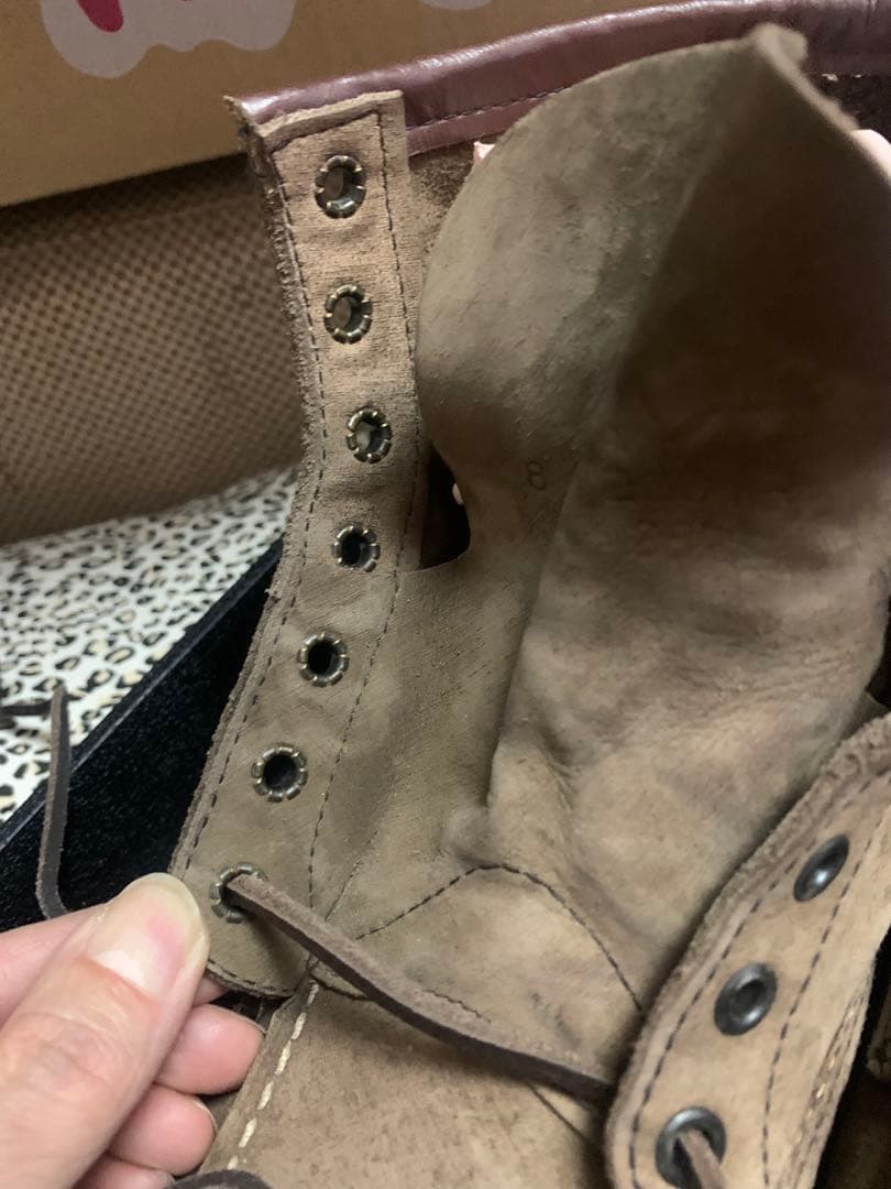 旧縦羽タグ カカトOK ヌバック 2877 RED WING レッドウィング 茶