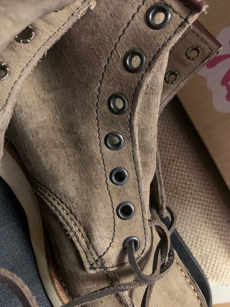 旧縦羽タグ カカトOK ヌバック 2877 RED WING レッドウィング 茶