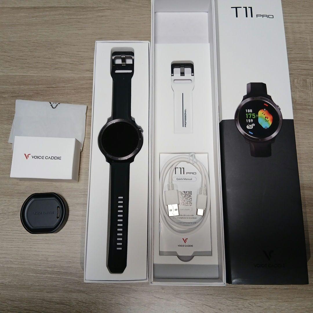 T11 Pro ブラック GPSスマートウォッチ T11 Pro GPS Golf Watch | Voice Caddie
