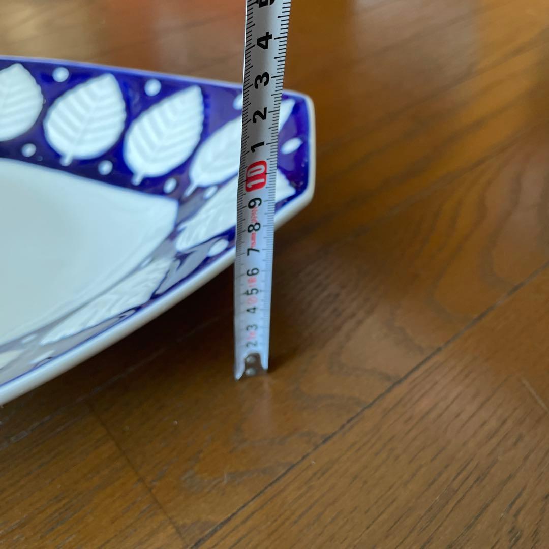 サルガデロス　オーバルプラター リーフ柄　大皿47センチ