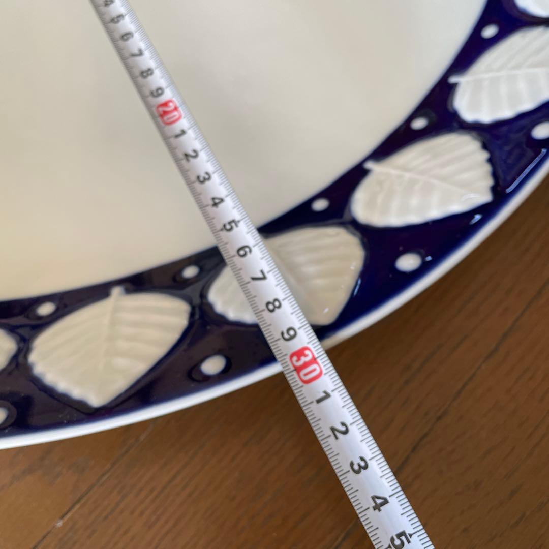 サルガデロス　オーバルプラター リーフ柄　大皿47センチ