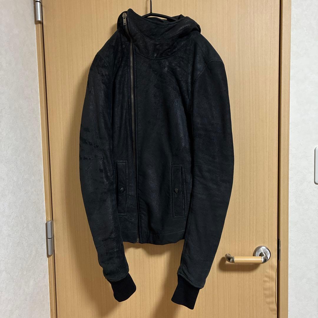 Rick Owens リックオウエンス ラムレザー ライダースジャケット - メルカリ