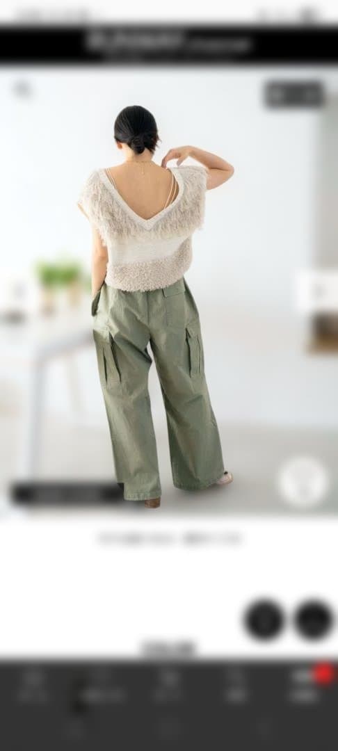 WAIPER別注ミリタリーオーバーパンツ アングリッド Ungrid WAIPER別注 ミリタリーオーバーパンツ （カーキ