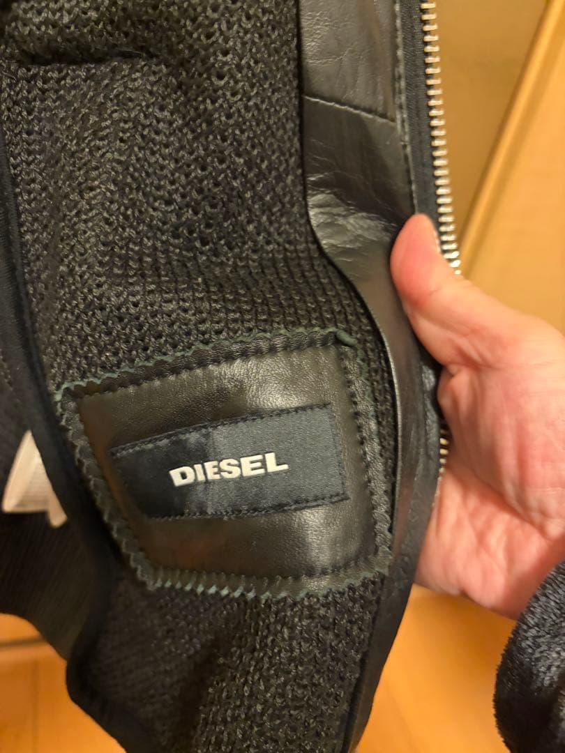 モカ様専用 ディーゼルラムレザーパーカー サイズS ディンプル柄