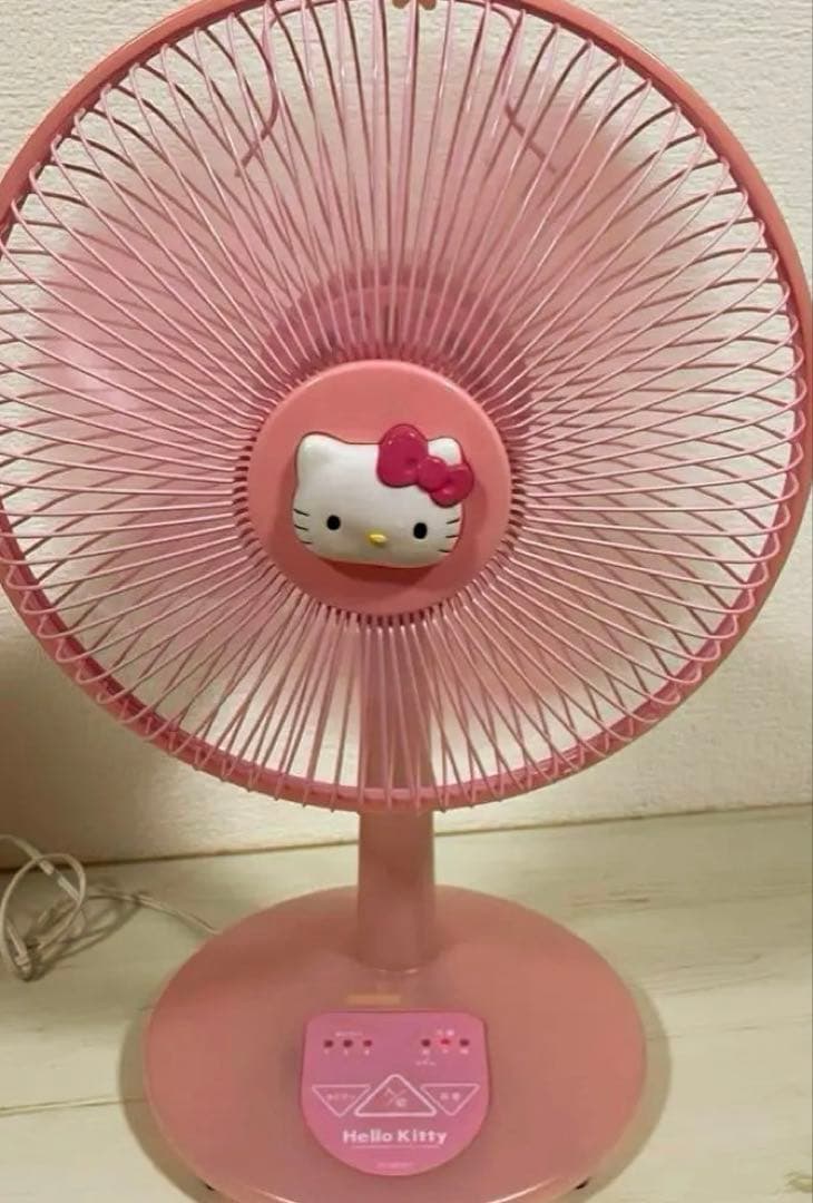 北 レトロ キティ パーソナル卓上扇風機 ドウシシャ 【2001年製