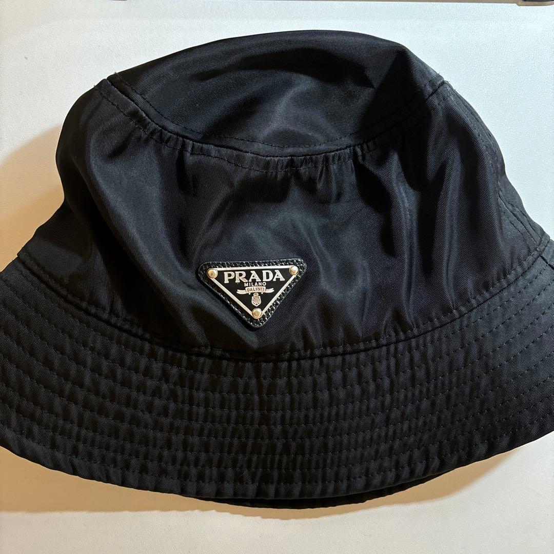 PRADAバケハ ⚠️コメント一読 PRADA（プラダ） 3月決算セール バケットハット レディース ブラック