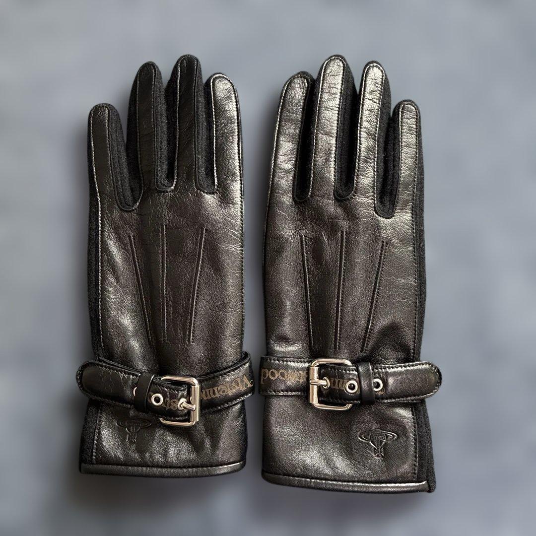 Vivienne Westwood レザー ウール手袋 - メルカリ