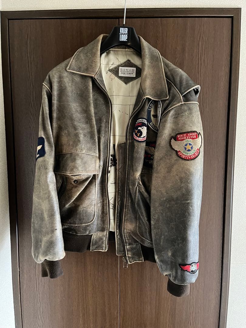 ★JR.tokai　レザー ボンバージャケット パッチ付き★ 楽天市場】【3/11まで！10％オフ】レザージャケット 革ジャン