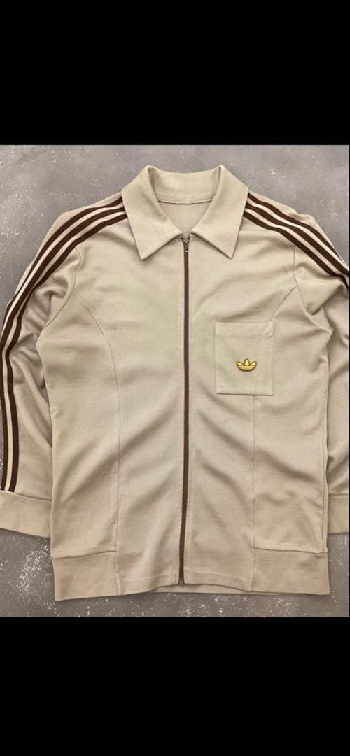 70s Adidas ニット トラッカージャケット 襟付き 西ドイツ製 OPTI adidas - adidas / アディダス | 70s～80s ヴィンテージ 西ドイツ製
