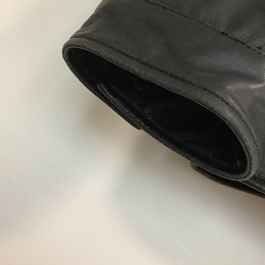 売切り】極美品 ブルックスブラザーズ レザー 羊革 シングル ライダース L