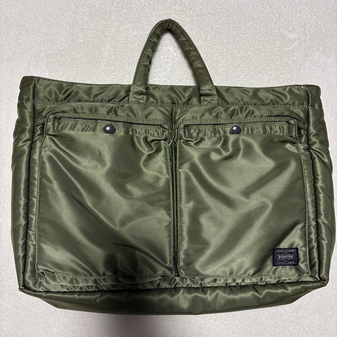 ポーター タンカー トートバッグ セージグリーン - メルカリ