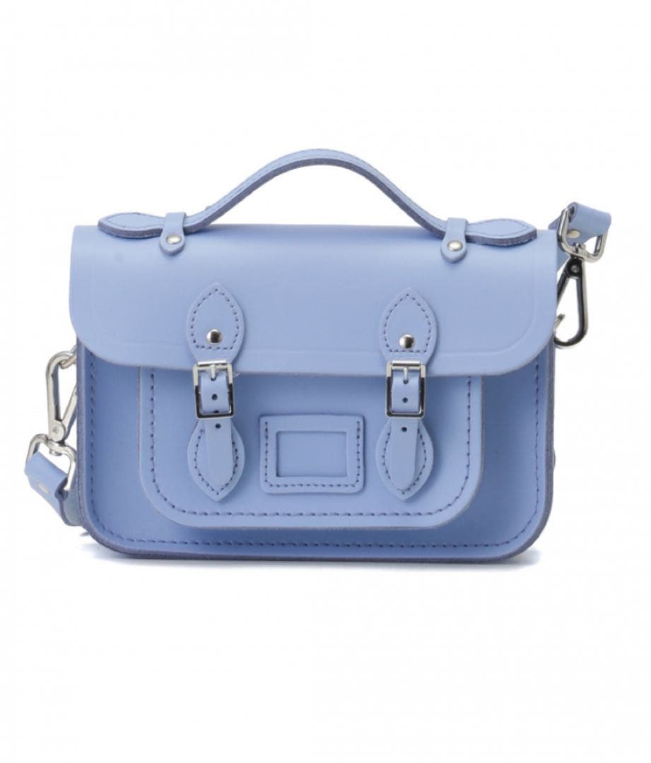 新品　Cambridge Satchel ライトブルー メッセンジャーバッグ The Soft Leather Satchel - Cloud Blue Calf Grain | Cambridge Satchel