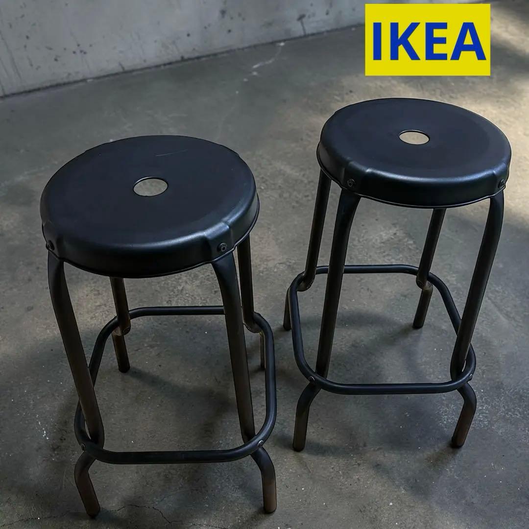 2脚セットIKEAイケア バースツール RASKOG ロースコグ ブラック - メルカリ