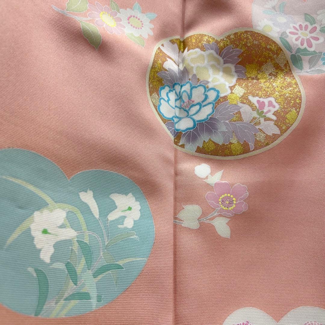 ポップでカワイイ 手描き友禅 訪問着 花柄 着物スキ倶楽部 837