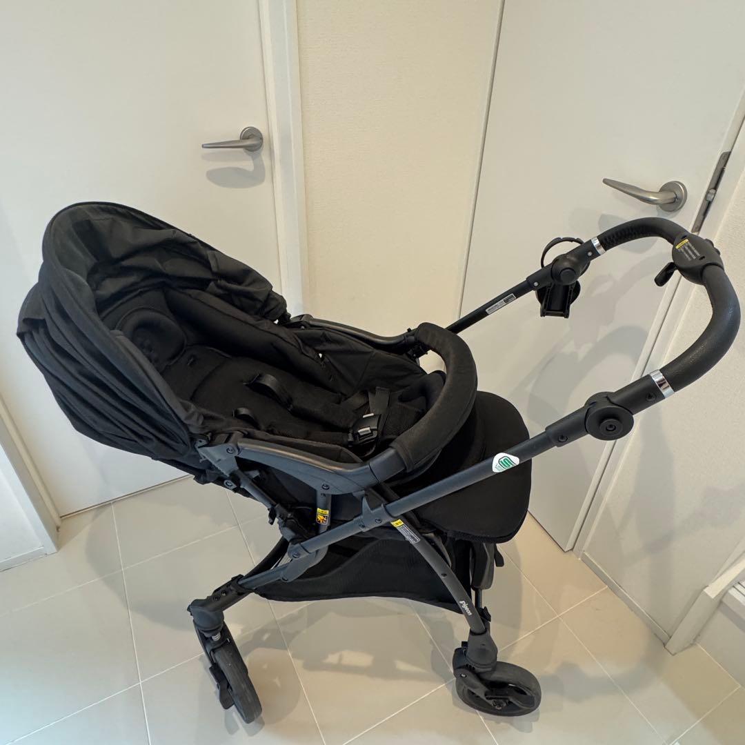 美品 ピジョン ランフィ リノン8 ブラック ベビーカー シロさん専用