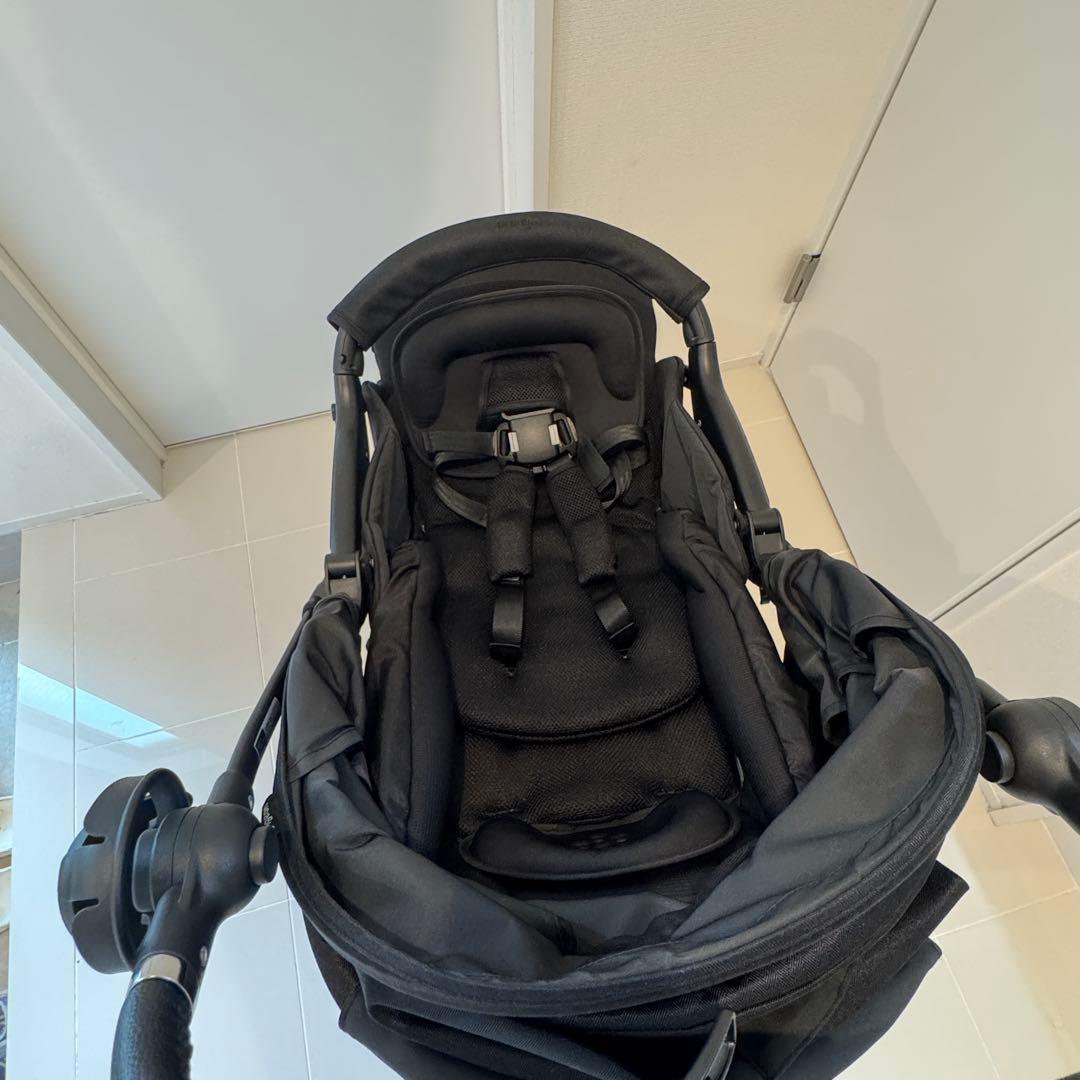 美品 ピジョン ランフィ リノン8 ブラック ベビーカー シロさん専用