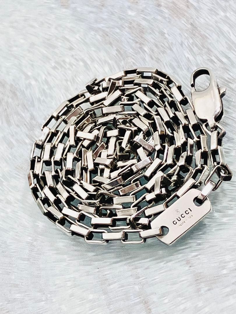 超美品】GUCCI ベネチア チェーン ネックレス 男女兼用 SV925 - メルカリ