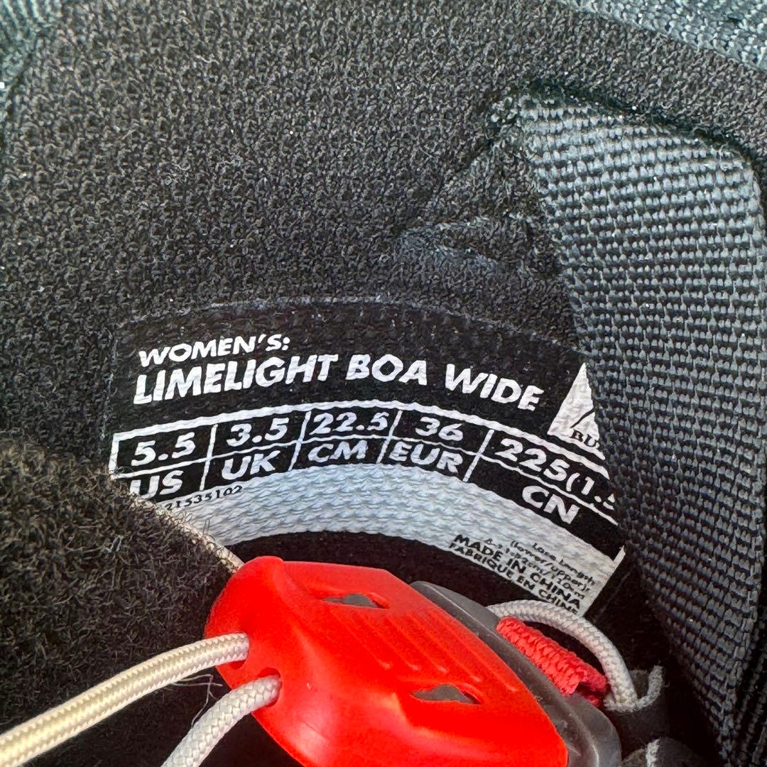 美品 BURTON LIMELIGHT ダブルBOA ブーツ 22.5cm