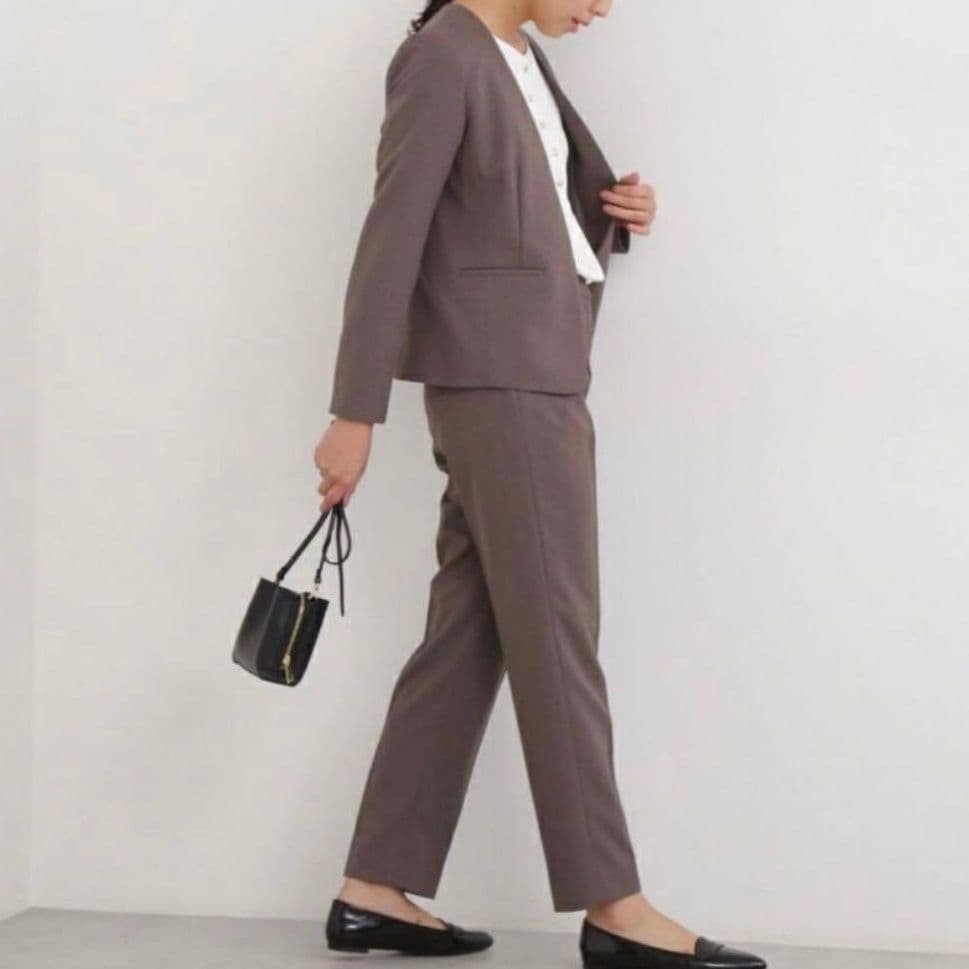 未使用級♡ナチュラルビューティーベーシックパンツスーツセットアップ