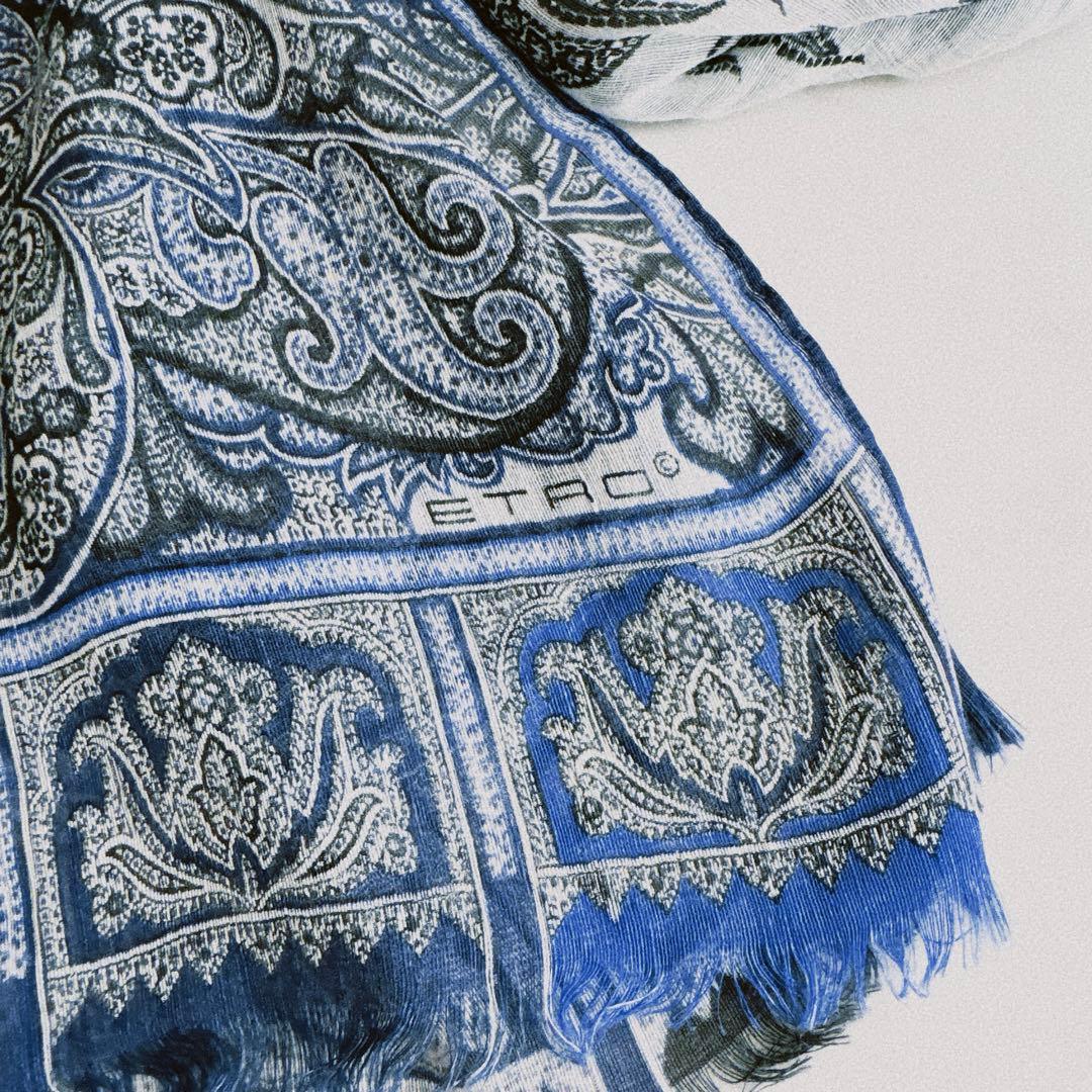 ETRO エトロ ショール、ストール、スカーフ リネン シルク ペイズリー