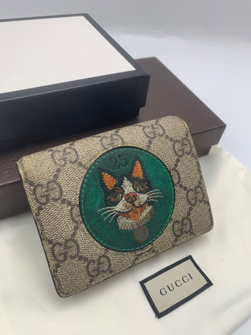 GUCCI グッチ ミスティックキャット 二つ折り 財布 楽天市場】グッチ GUCCI 二つ折り財布 ミスティックキャット 499380 GG