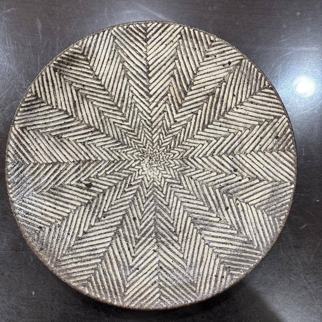 ❤️新春セール❤️新品　池田大介　⭐︎ヘリンボーン　7寸皿 池田大介｜ヘリンボーン 7寸リム皿 | UTSUWA11