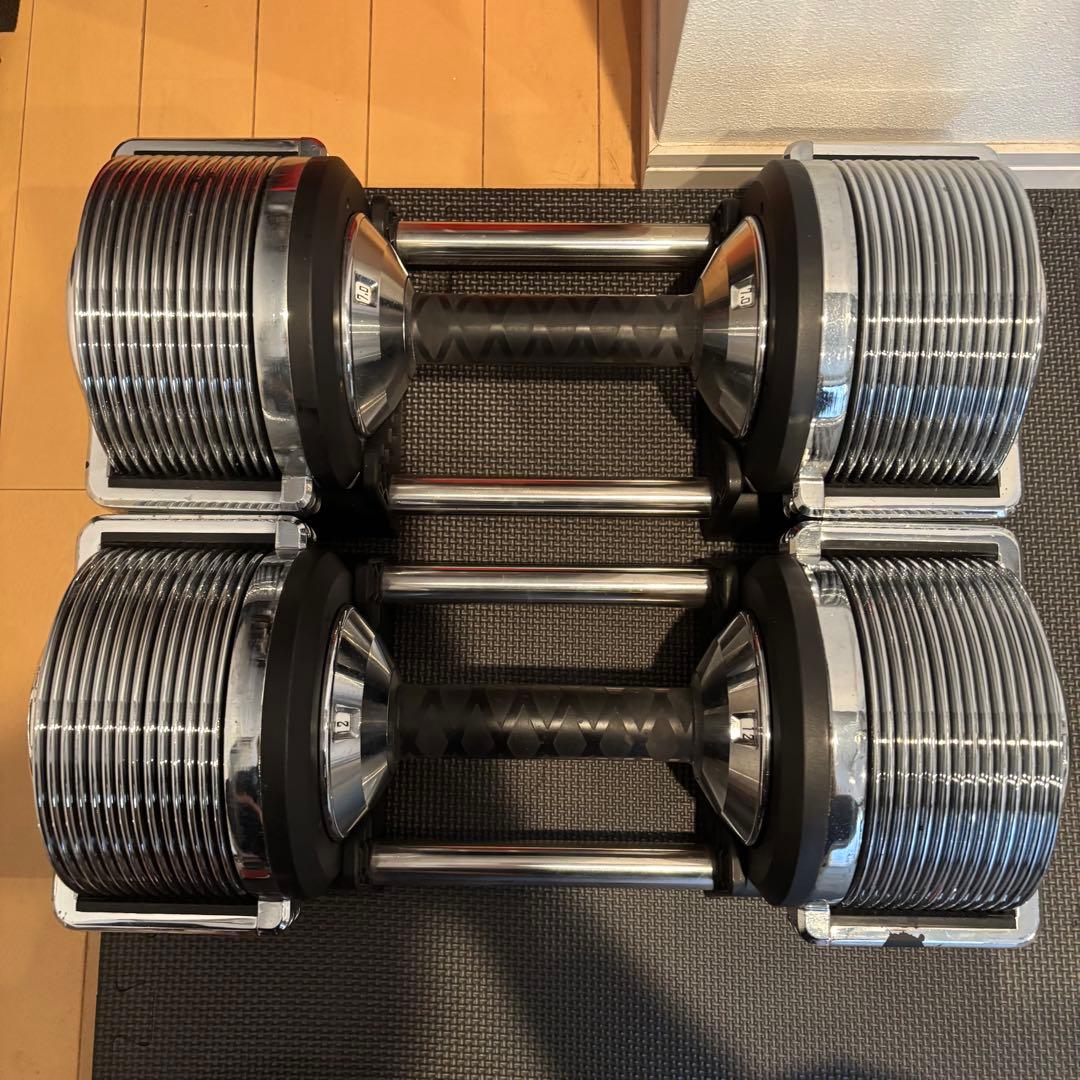 可変式ダンベル 1kg刻み 32kg ペア - メルカリ