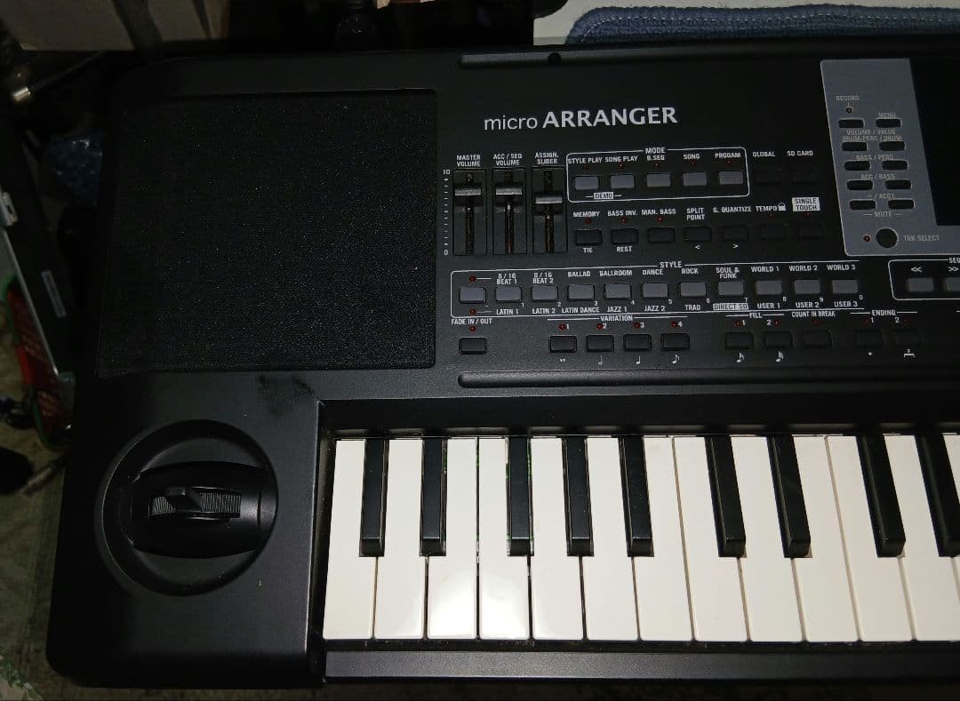 KORG microARRANGER 61鍵 シンセサイザー 電源・SW・ペタル