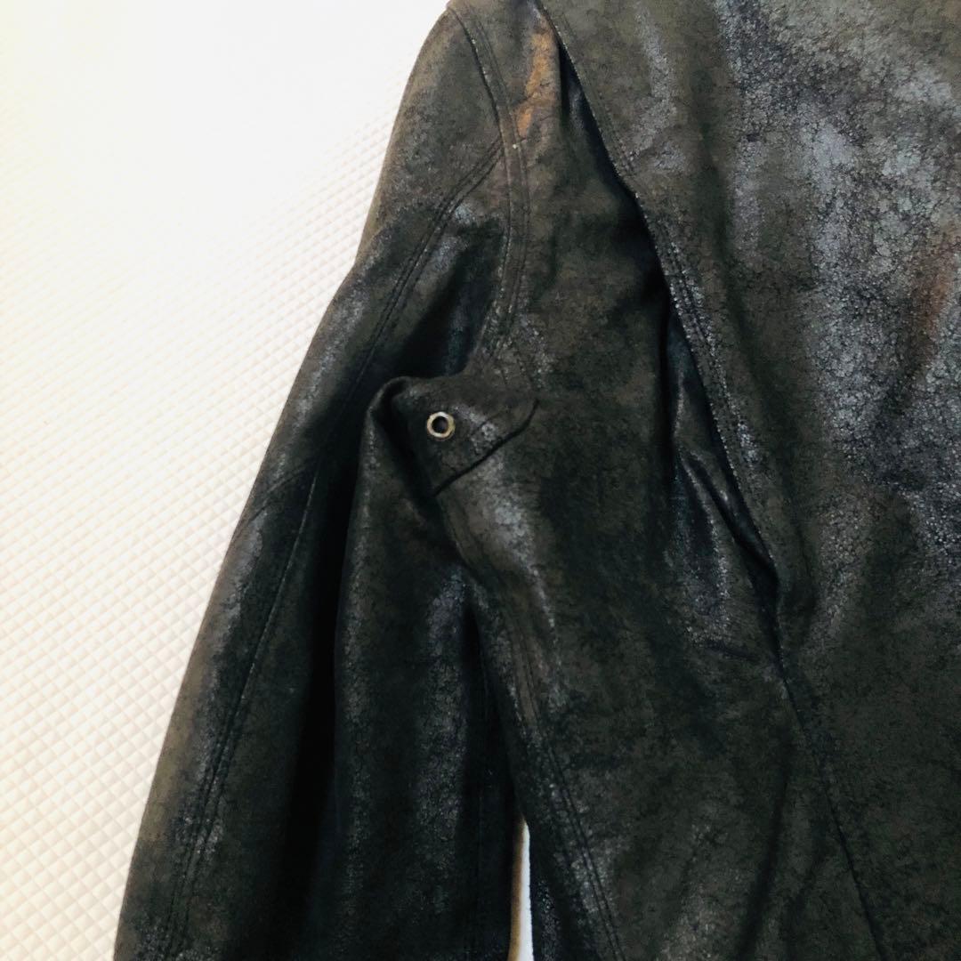 極美品！OF THE NEIGE STYLE 馬革 ダブルライダース 42 裏柄 - メルカリ