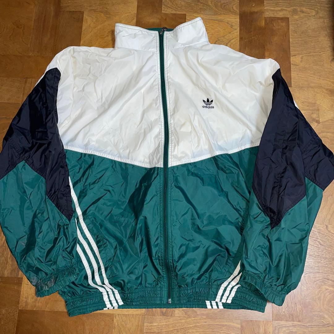 常田大希着用モデル アディダス グリーン ナイロンジャケット adidas XL