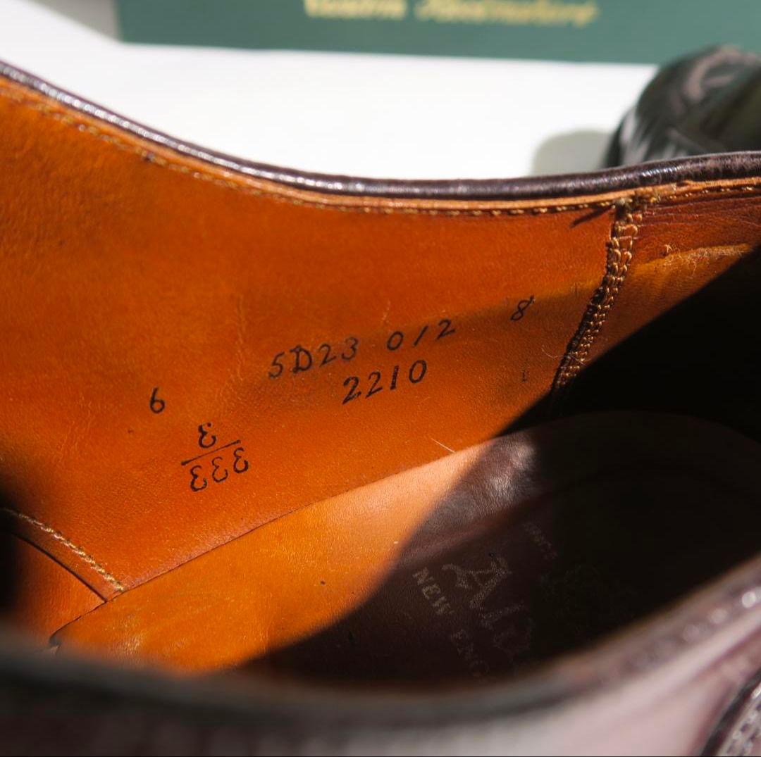 Y*J様 6 3E Alden オールデン 2210 Vチップ コードバン バー