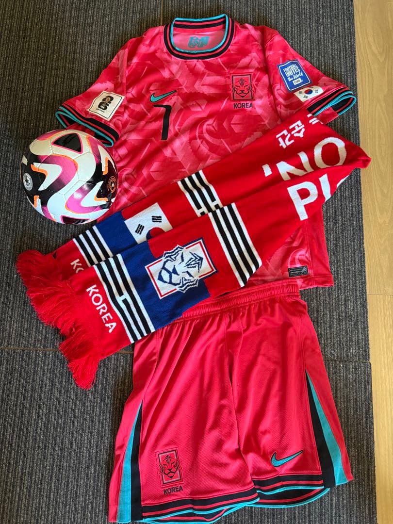 韓国代表ユニフォームセットXL 韓国代表 2024 ホーム 半袖 ユニフォーム No.7 ソン・フンミン【NIKE