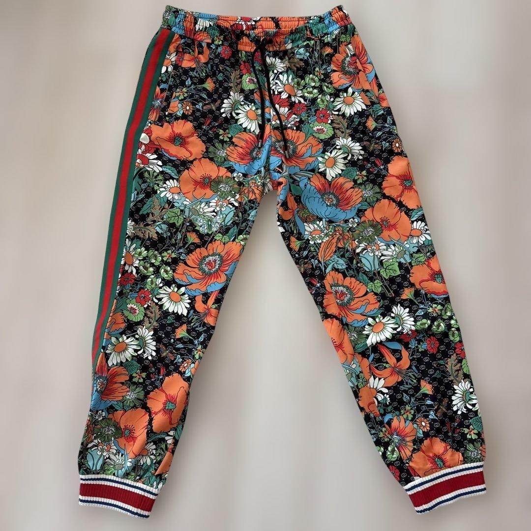 ム*ラ様 【M】美品 GUCCI×THE NORTH FACE　コラボ　パンツ GUCCI x North Face Joggers Pants M Medium Black Techno Jersey