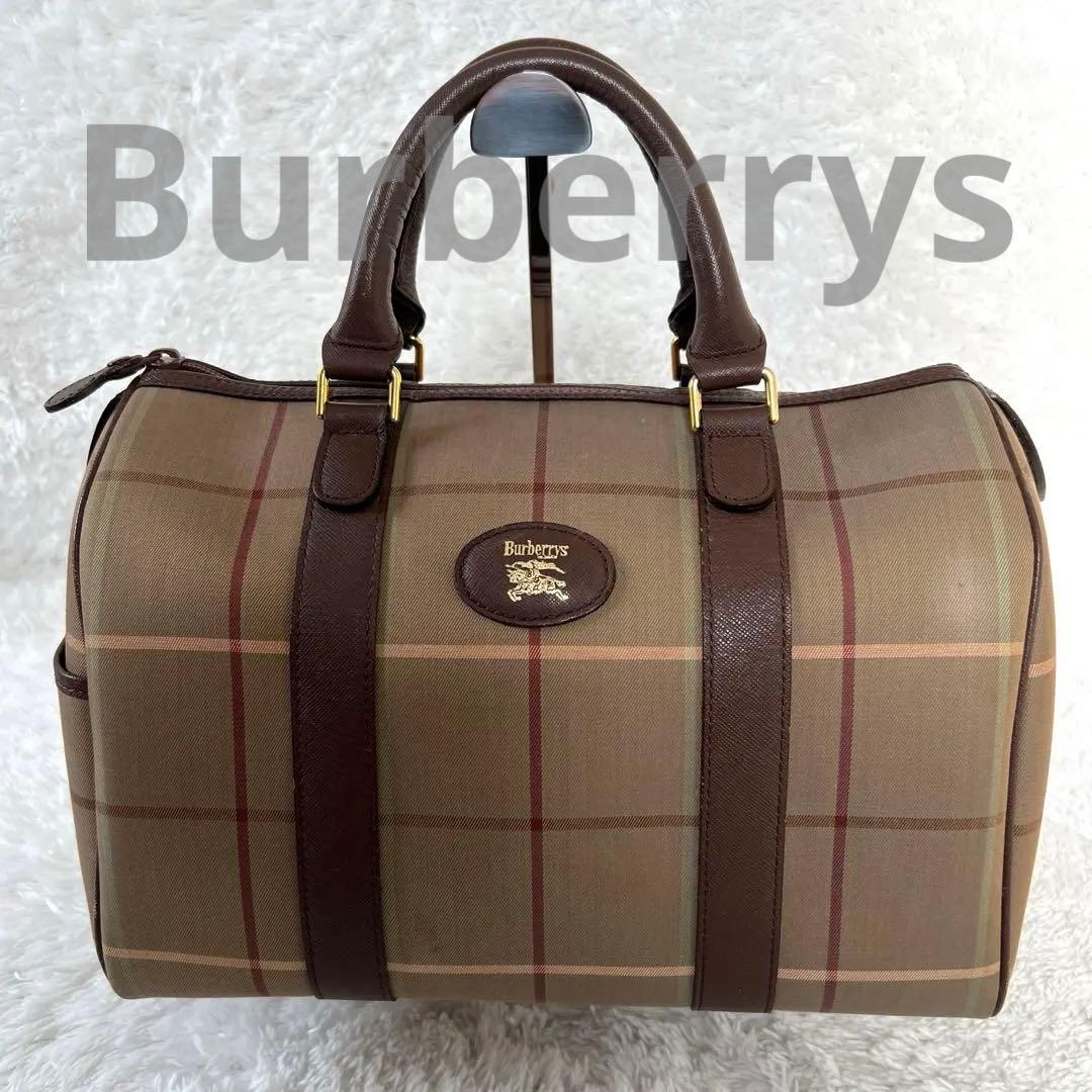 Burberrys バーバリーズ ミニボストンバッグ ヴィンテージ 玉虫色